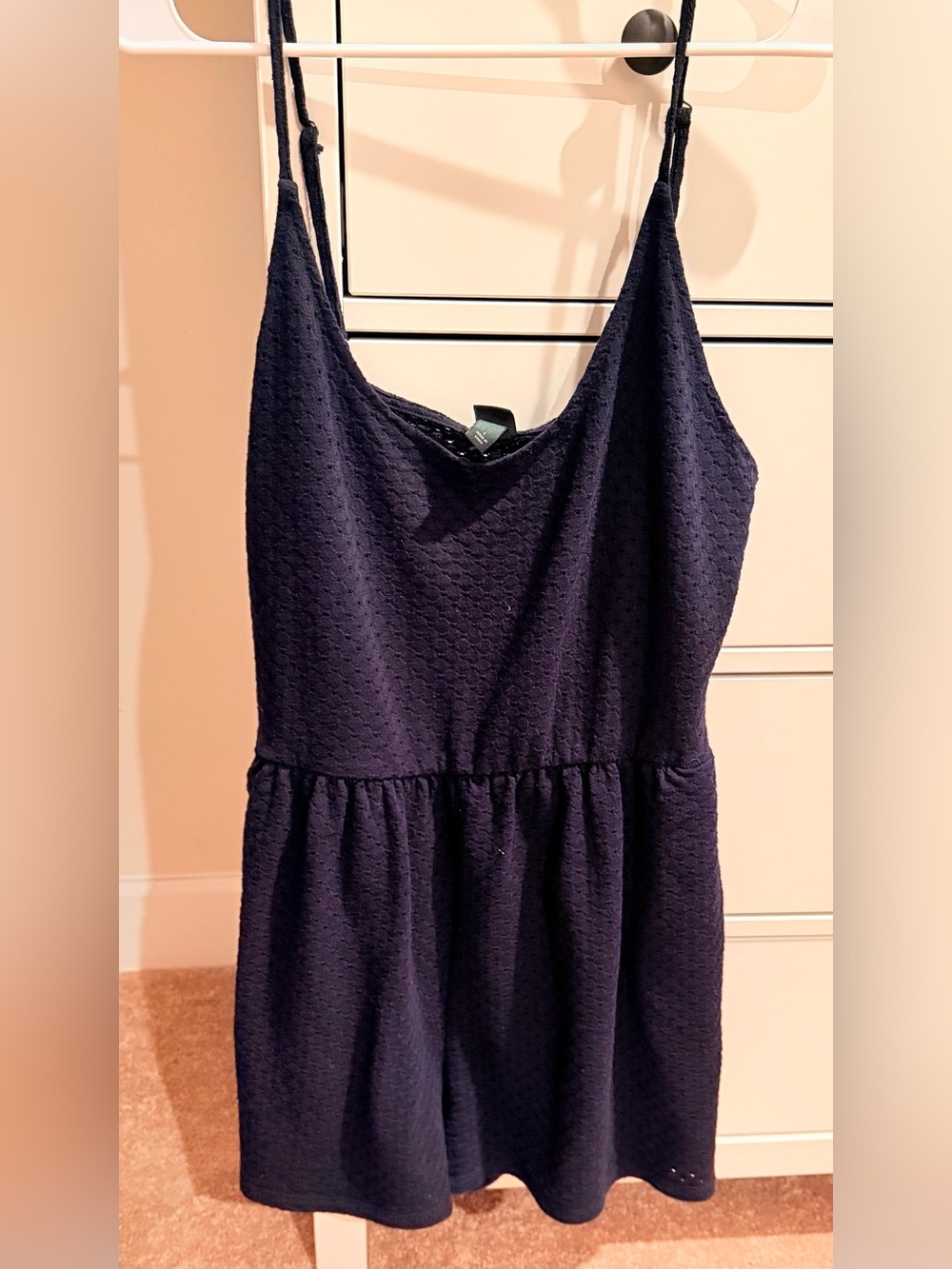 wild fable Navy Textured Strappy One-Piece